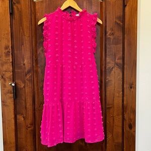 THML Pink Ruffle Mini Dress